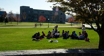 An image of a group of students outside